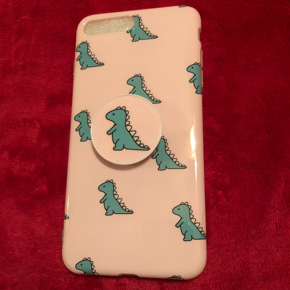 Dinosaur IPhone 7/8 Plus case with Popsocket